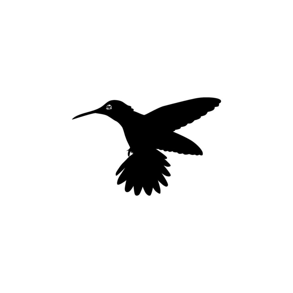 en volant colibri silhouette, pouvez utilisation art illustration, site Internet, logo gramme, pictogramme ou graphique conception élément. vecteur illustration