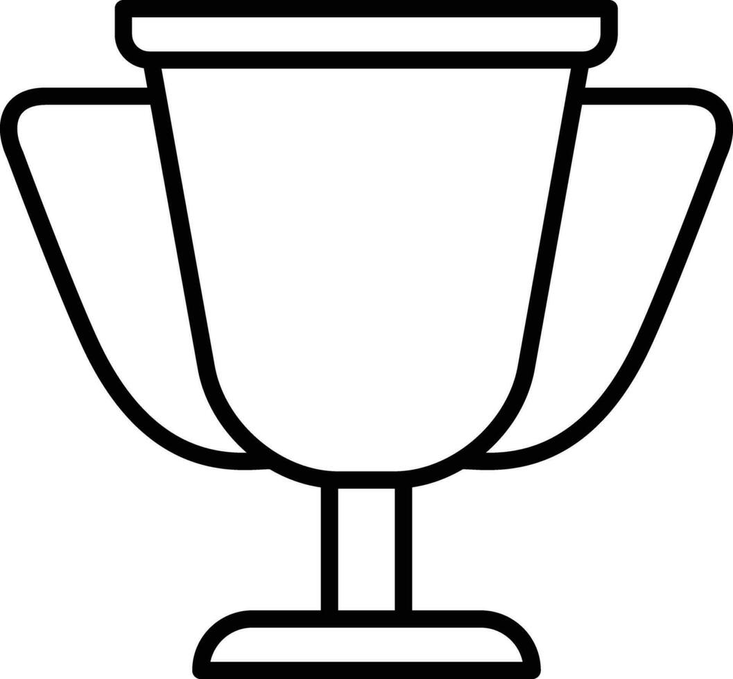 trophée contour vecteur illustration icône