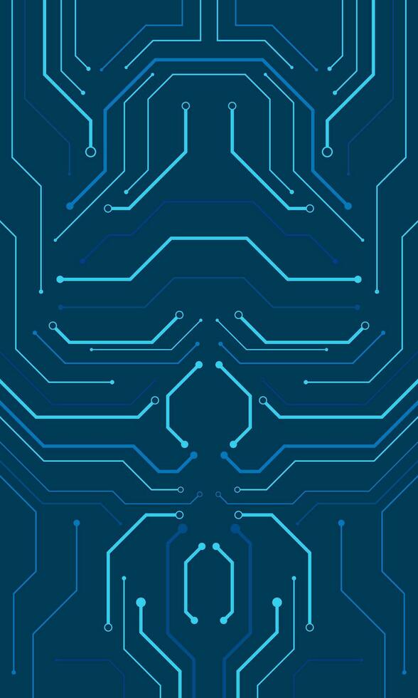 La technologie numérique abstrait Contexte. bleu circuit planche fond d'écran vecteur