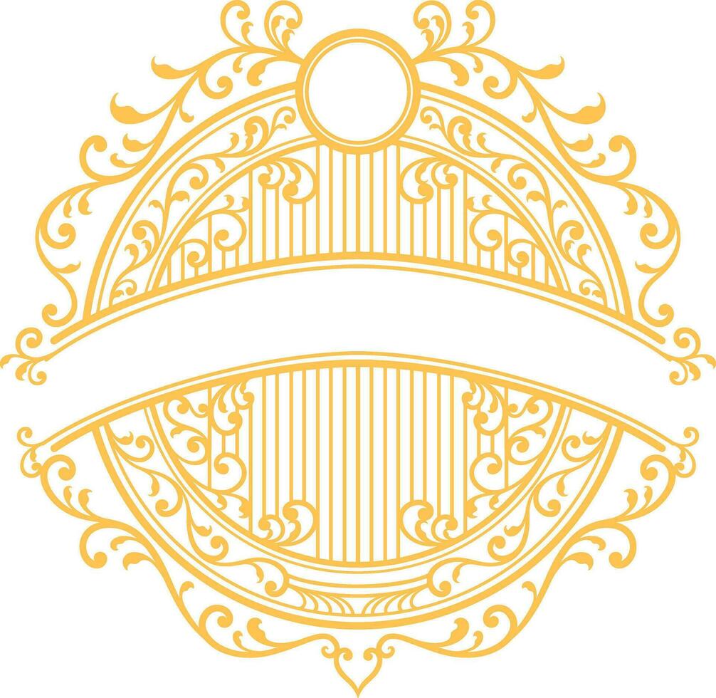 ancien Royal luxe victorien ornemental logo vecteur