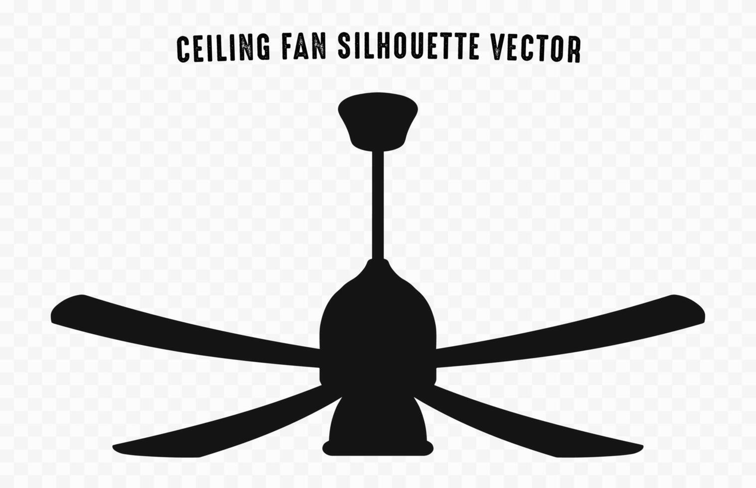 une plafond ventilateur vecteur noir silhouette gratuit