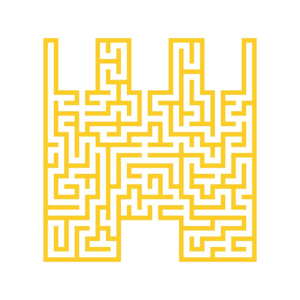 labyrinthe abstrait. jeu pour les enfants. casse-tête pour les enfants. énigme du labyrinthe. illustration vectorielle. vecteur