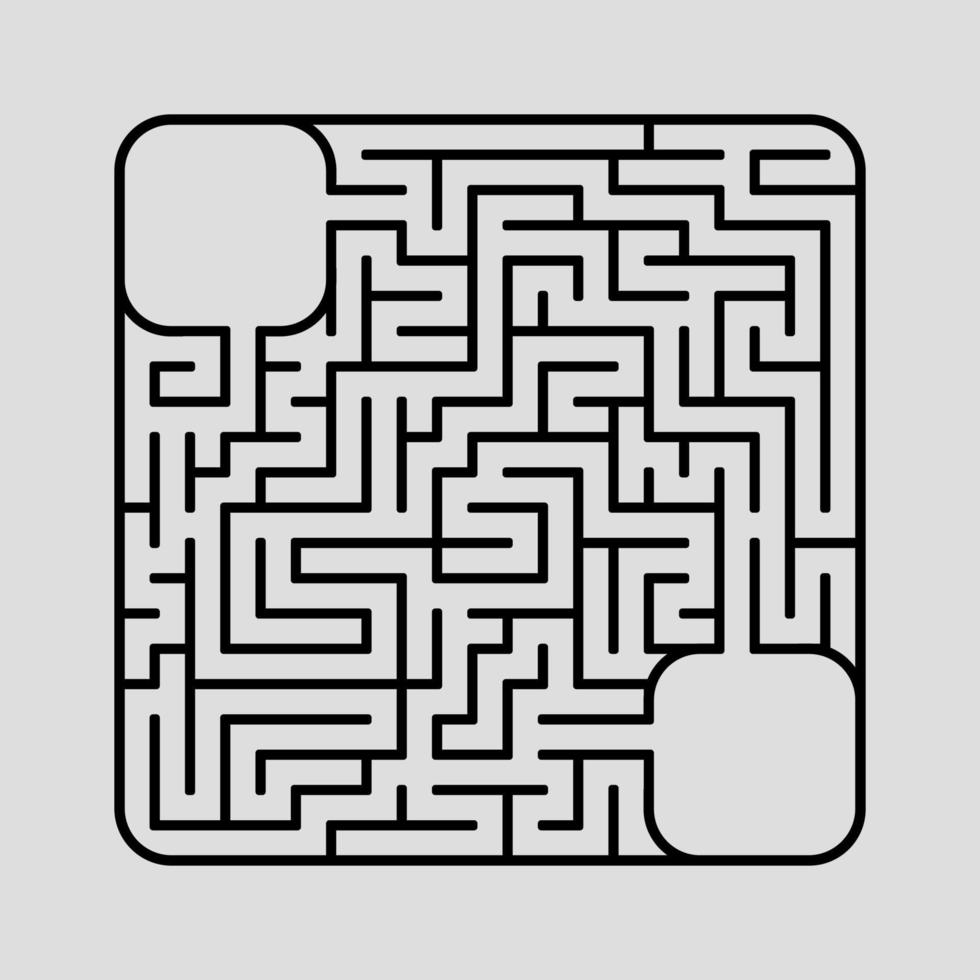 labyrinthe abstrait. jeu pour les enfants. casse-tête pour les enfants. énigme du labyrinthe. illustration vectorielle vecteur