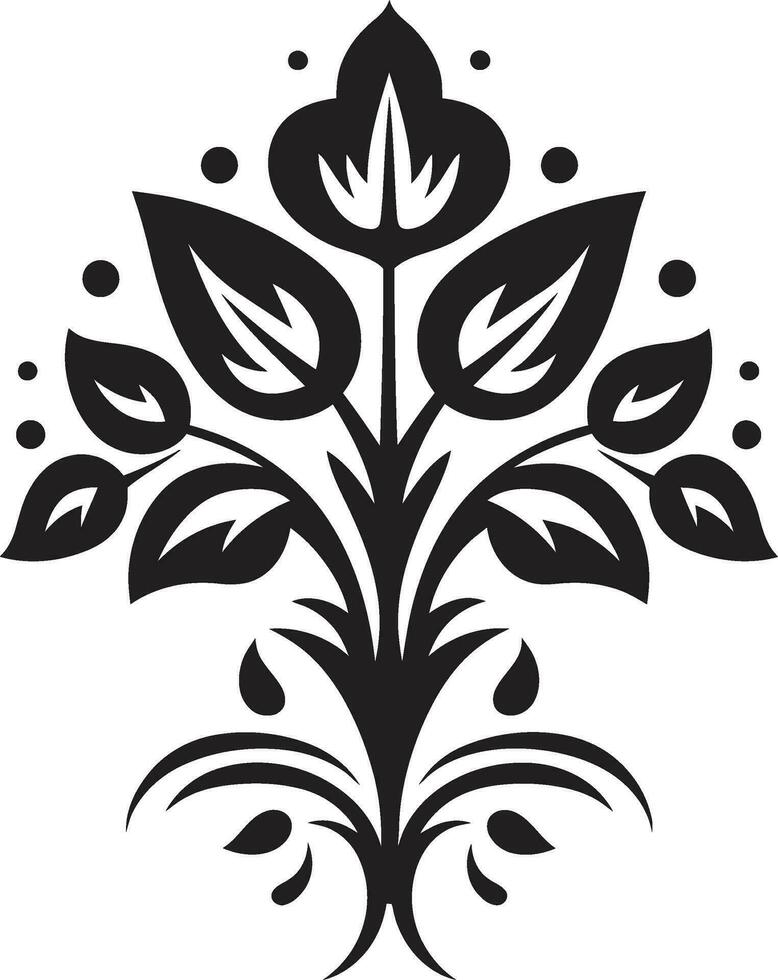 coutumier fleur ethnique floral logo icône ancestral motifs décoratif ethnique floral vecteur