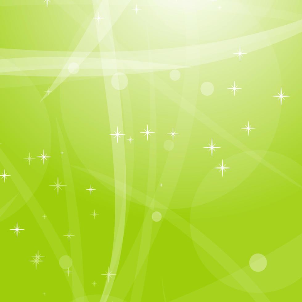 abstrait vert clair avec des étoiles, des cercles et des rayures. illustration vectorielle plane. vecteur
