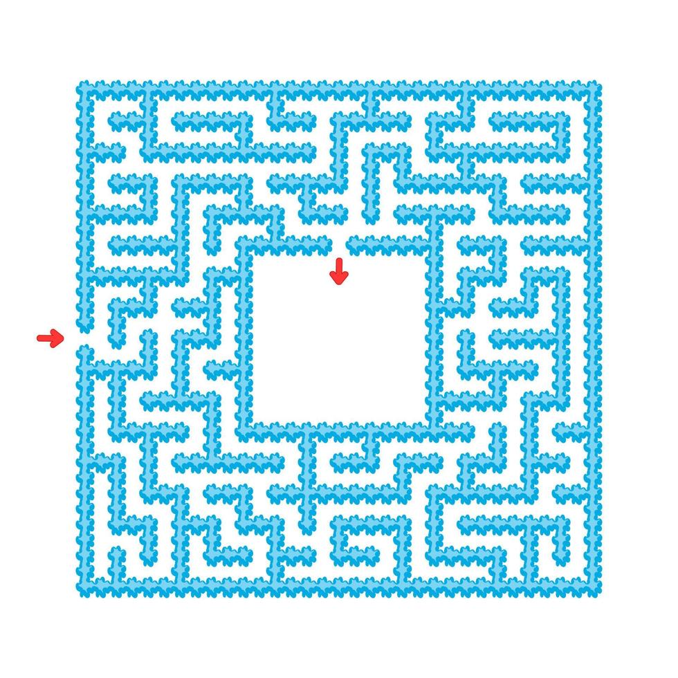 labyrinthe abstrait. jeu pour les enfants. casse-tête pour les enfants. style de bande dessinée. énigme du labyrinthe. illustration vectorielle de couleur. le développement de la pensée logique et spatiale. vecteur