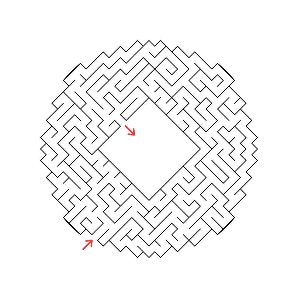 labyrinthe abstrait. jeu pour les enfants. casse-tête pour les enfants. énigme du labyrinthe. illustration vectorielle vecteur