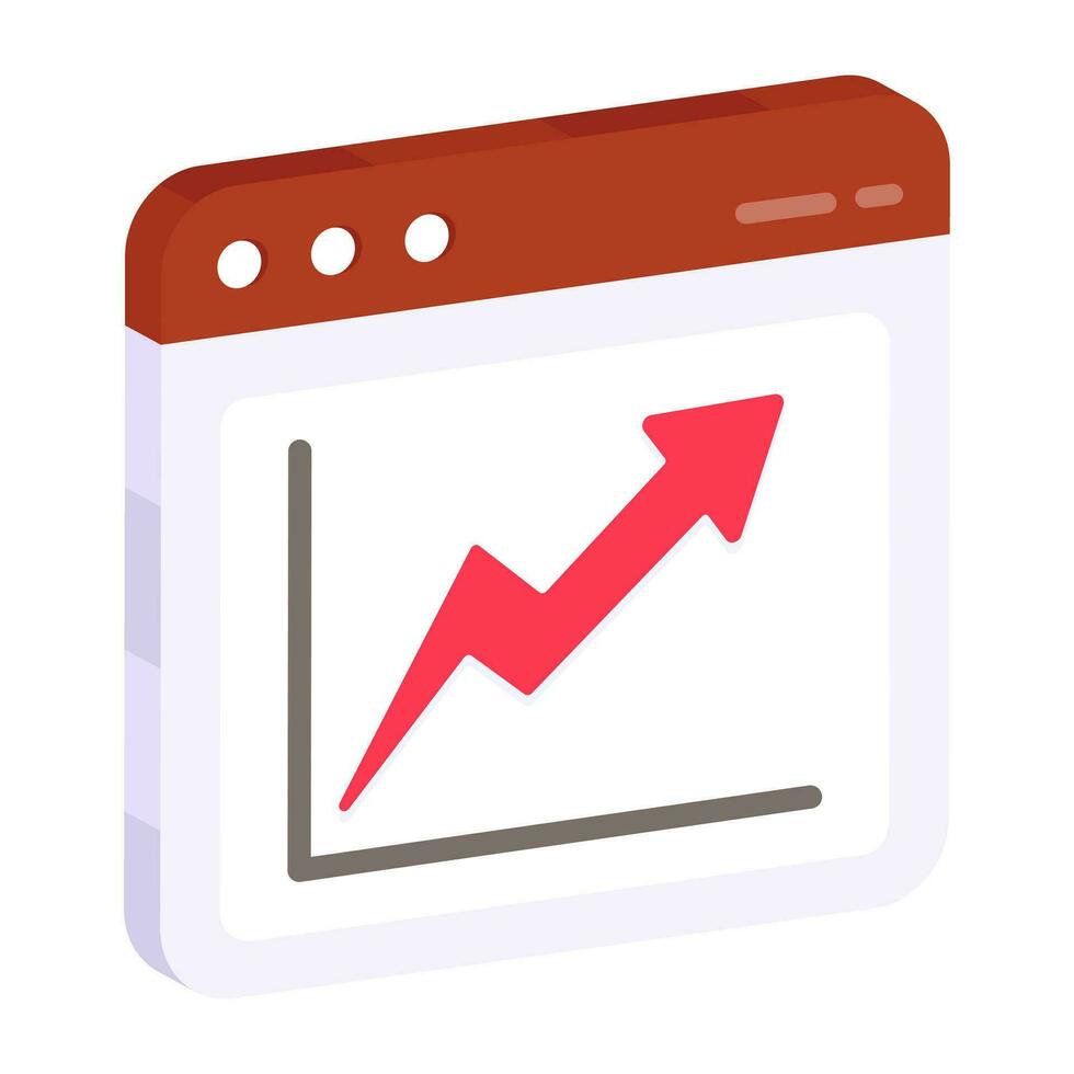 icône de téléchargement premium de statistiques Web vecteur