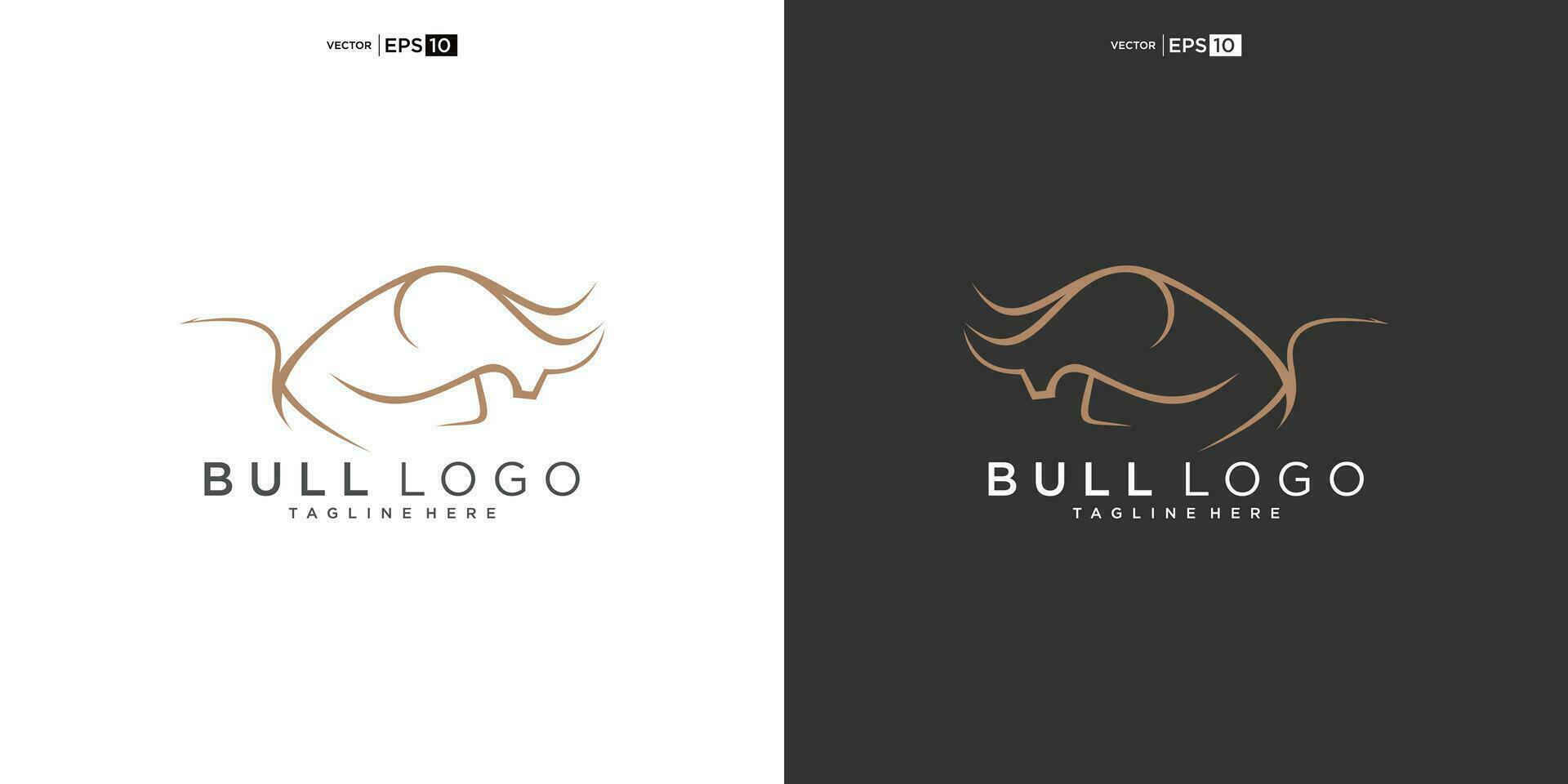 taureau, angus vache bison buffle tête prime logo conception. Créatif taureau cornes vecteur