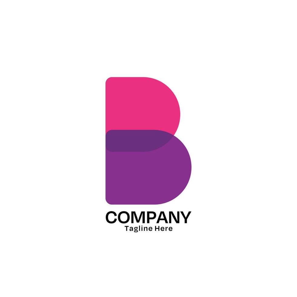 lettre b logo conception avec minimaliste style pour entreprise et affaires vecteur