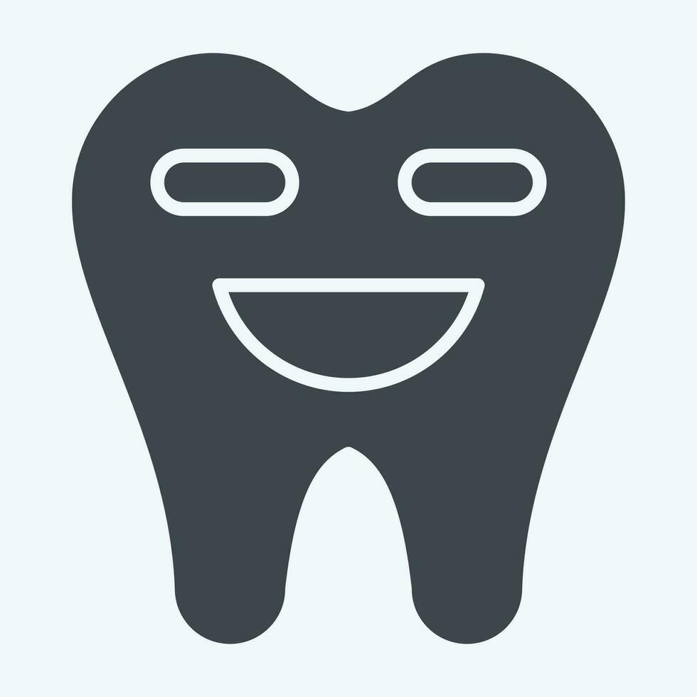 icône dentaire nettoyage. en relation à dentaire symbole. glyphe style. Facile conception modifiable. Facile illustration vecteur