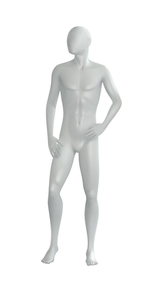 composition de mannequin de corps masculin vecteur