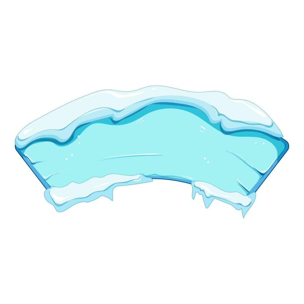 congelé la glace Jeu bouton dessin animé vecteur illustration