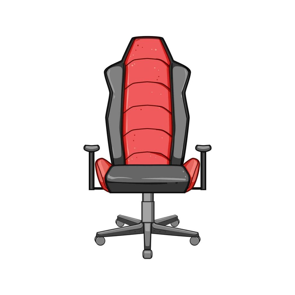 ordinateur Jeu chaise dessin animé vecteur illustration