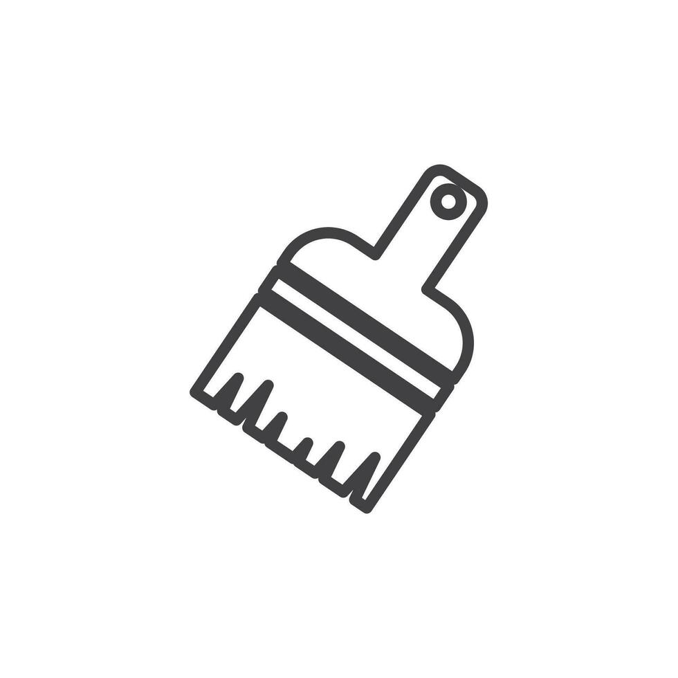 peindre brosse icône. signe pour mobile concept et la toile conception. contour vecteur icône. symbole, logo illustration. vecteur graphique.