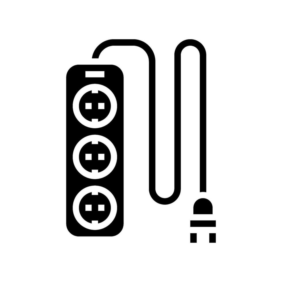 Puissance bande énergie préservation glyphe icône vecteur illustration