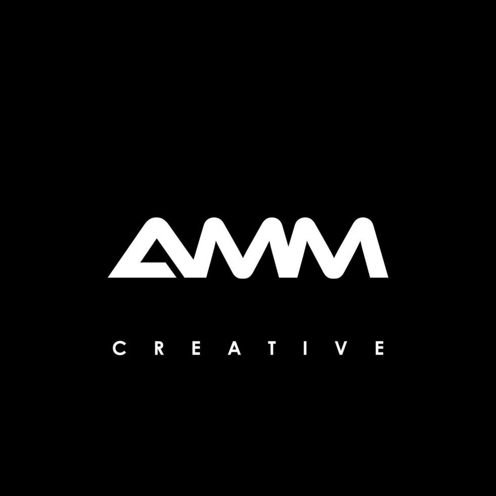 amm lettre initiale logo conception modèle vecteur illustration