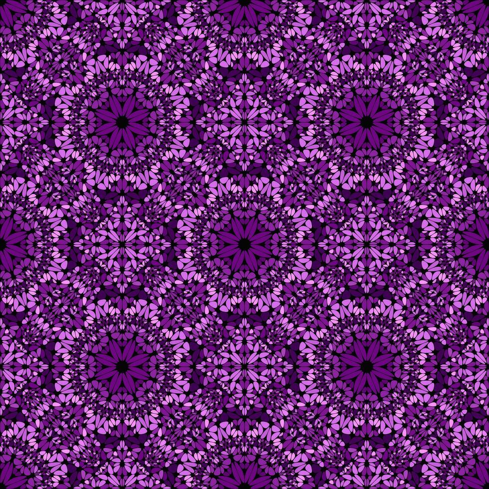 bohémien violet abstrait pierre ethno modèle conception - foncé violet kaléidoscope géométrique Oriental sans couture vecteur Contexte