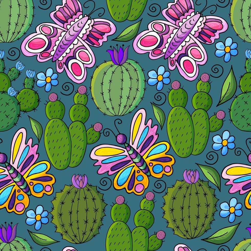 illustration vectorielle mignon. cactus, aloès, succulentes. éléments naturels décoratifs vecteur