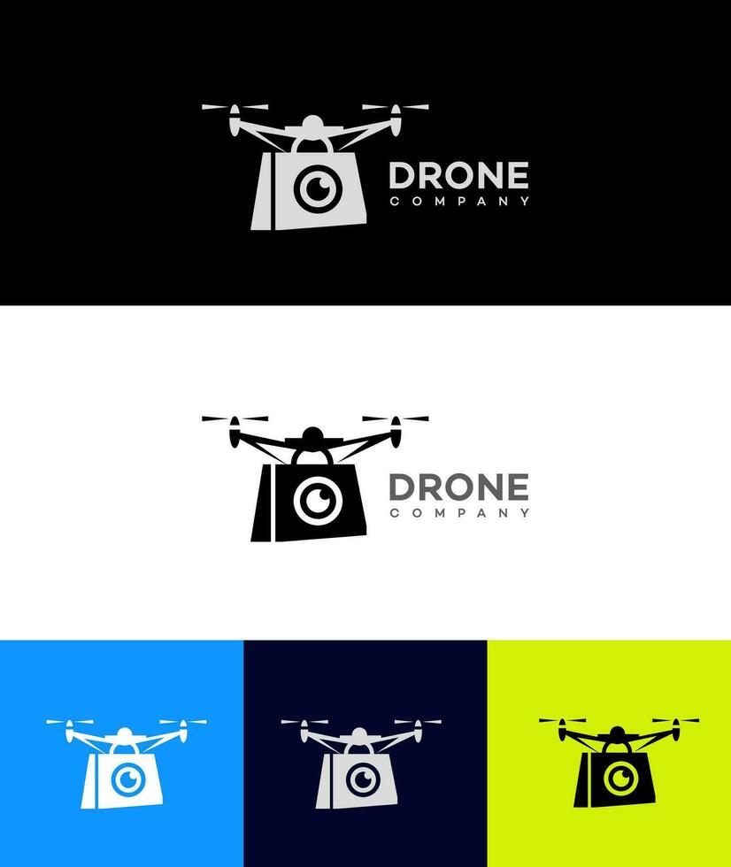 drone entreprise logo vecteur