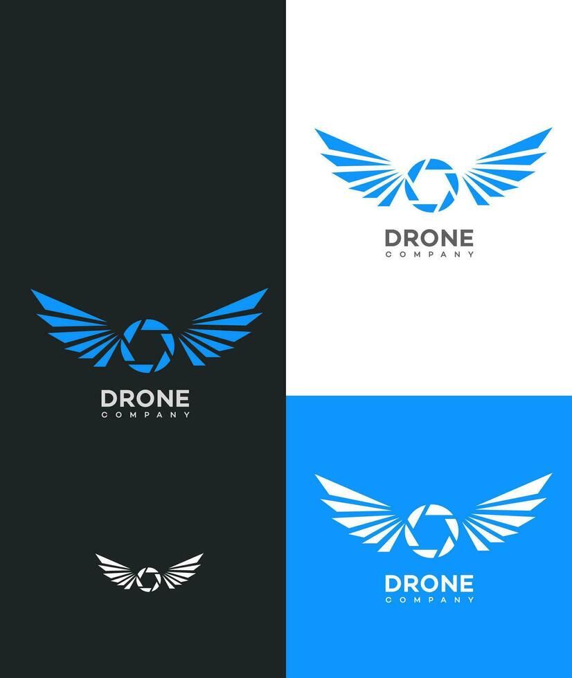 drone entreprise logo vecteur