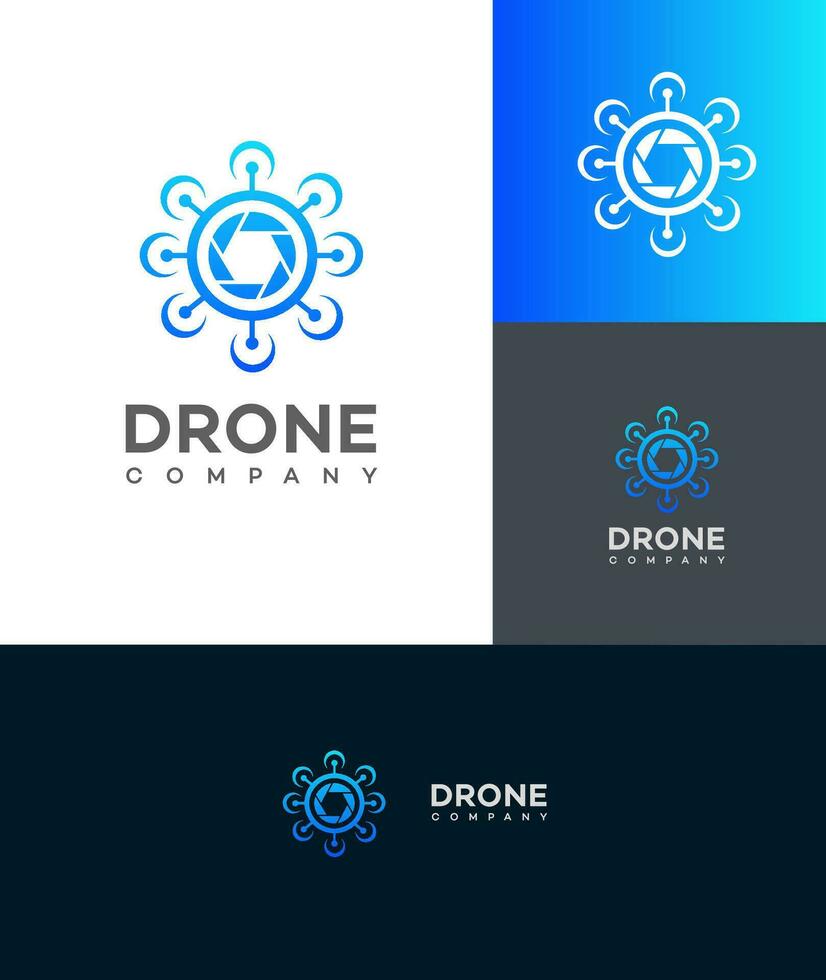 drone entreprise logo vecteur