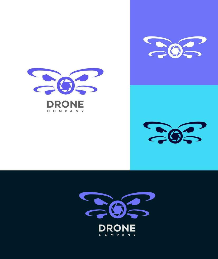 drone entreprise logo vecteur