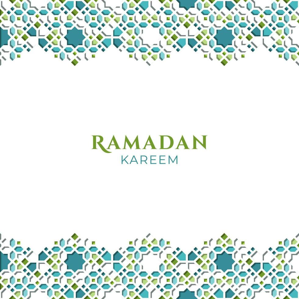 islamique ornement conception pour Ramadan salutation conception vecteur