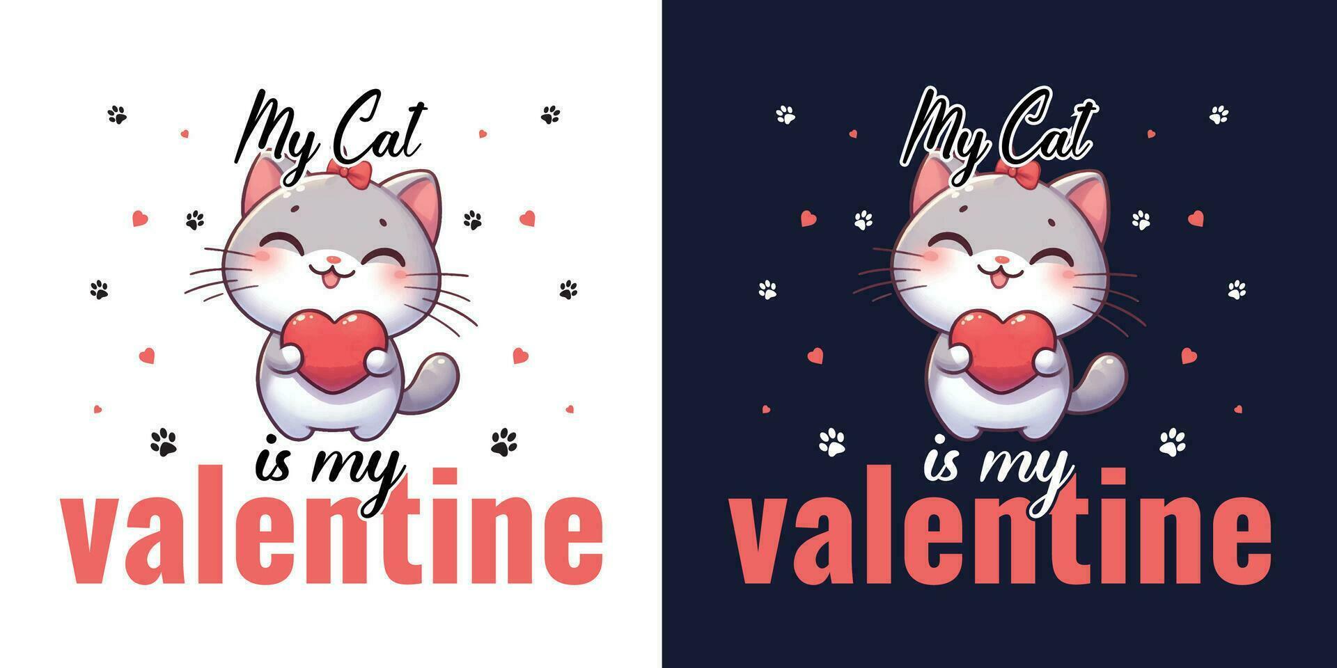 la Saint-Valentin journée charmant T-shirt conception. vecteur