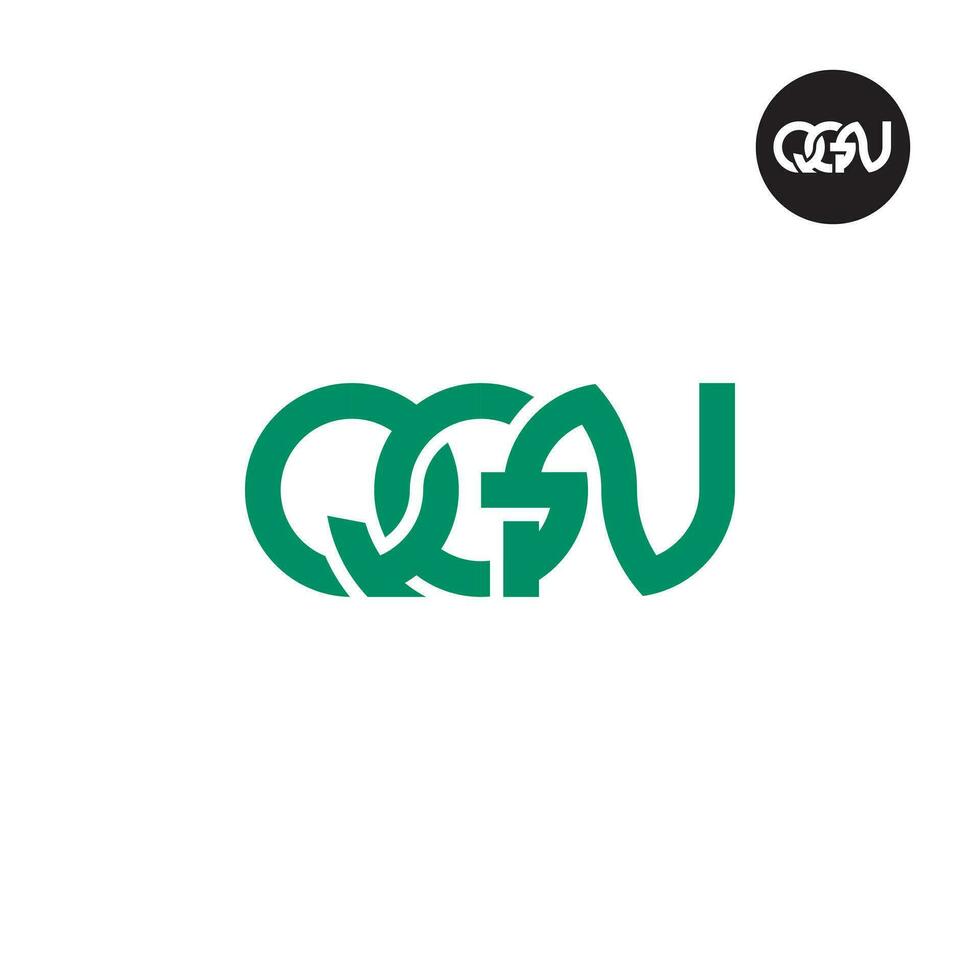 lettre qgn monogramme logo conception vecteur