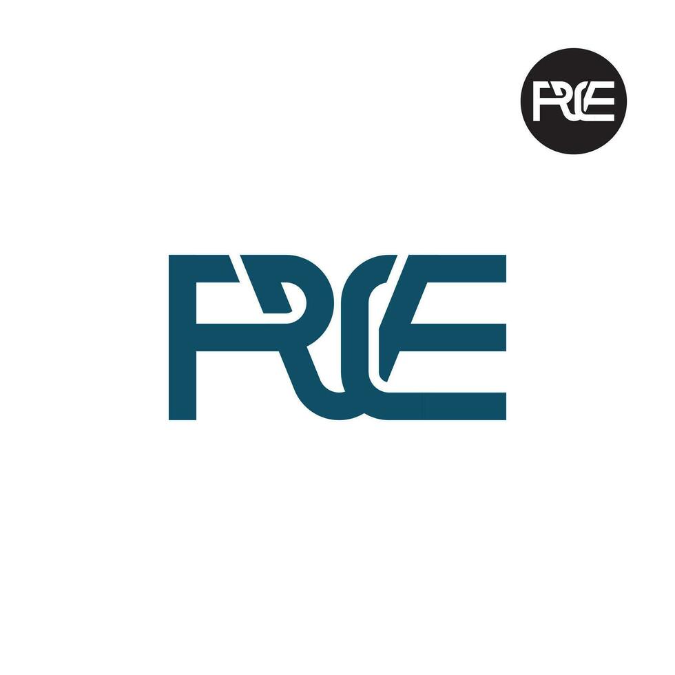 lettre pve monogramme logo conception vecteur