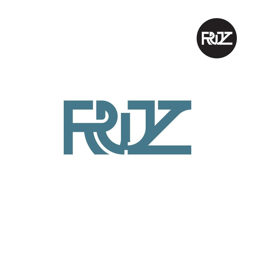 lettre rwz monogramme logo conception vecteur