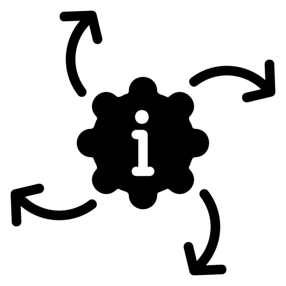icône de glyphe de gestion vecteur