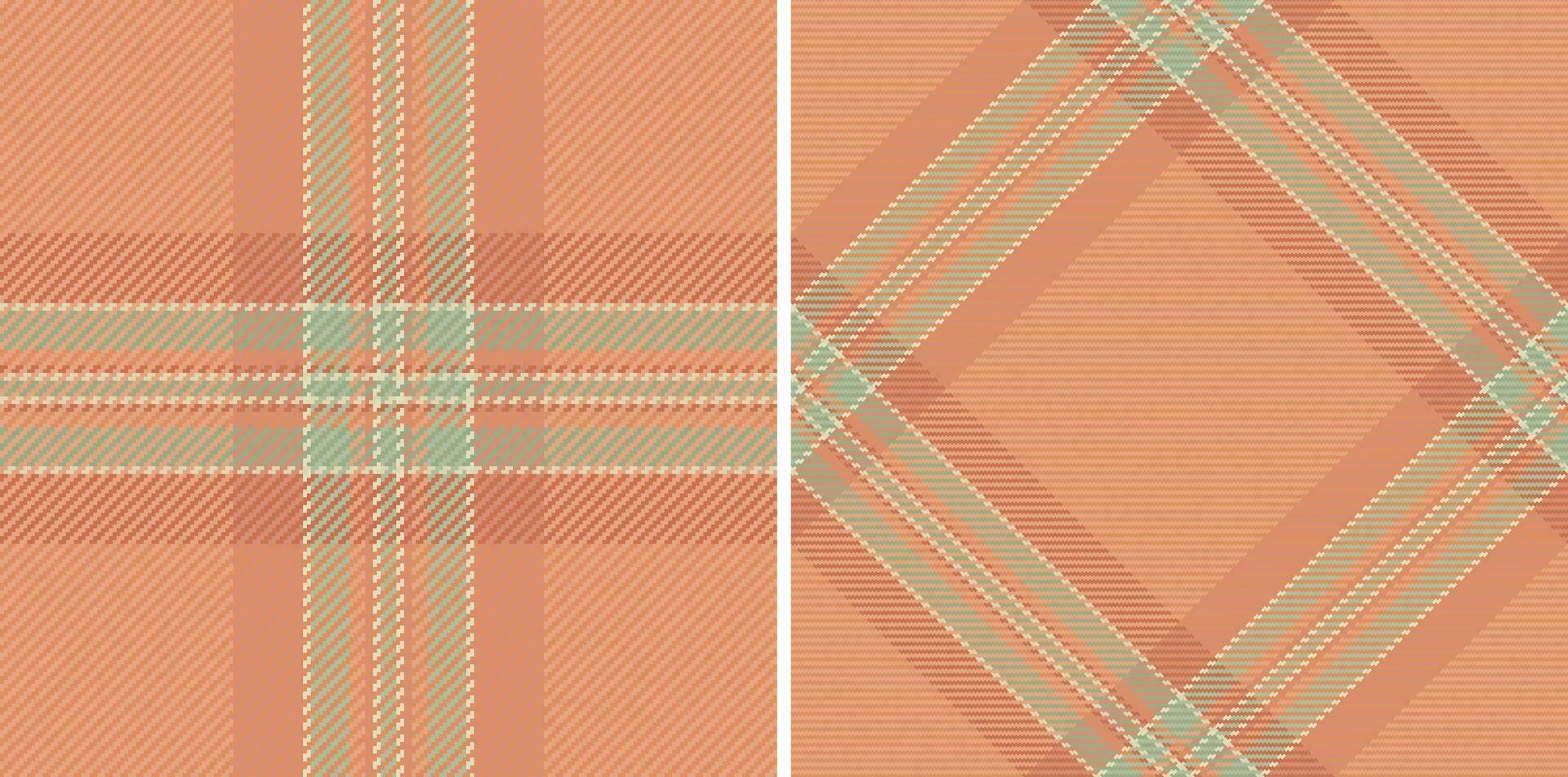 sans couture plaid textile de vecteur Contexte texture avec une vérifier tartan en tissu modèle. ensemble dans ancien couleurs de plus confortable meubles.