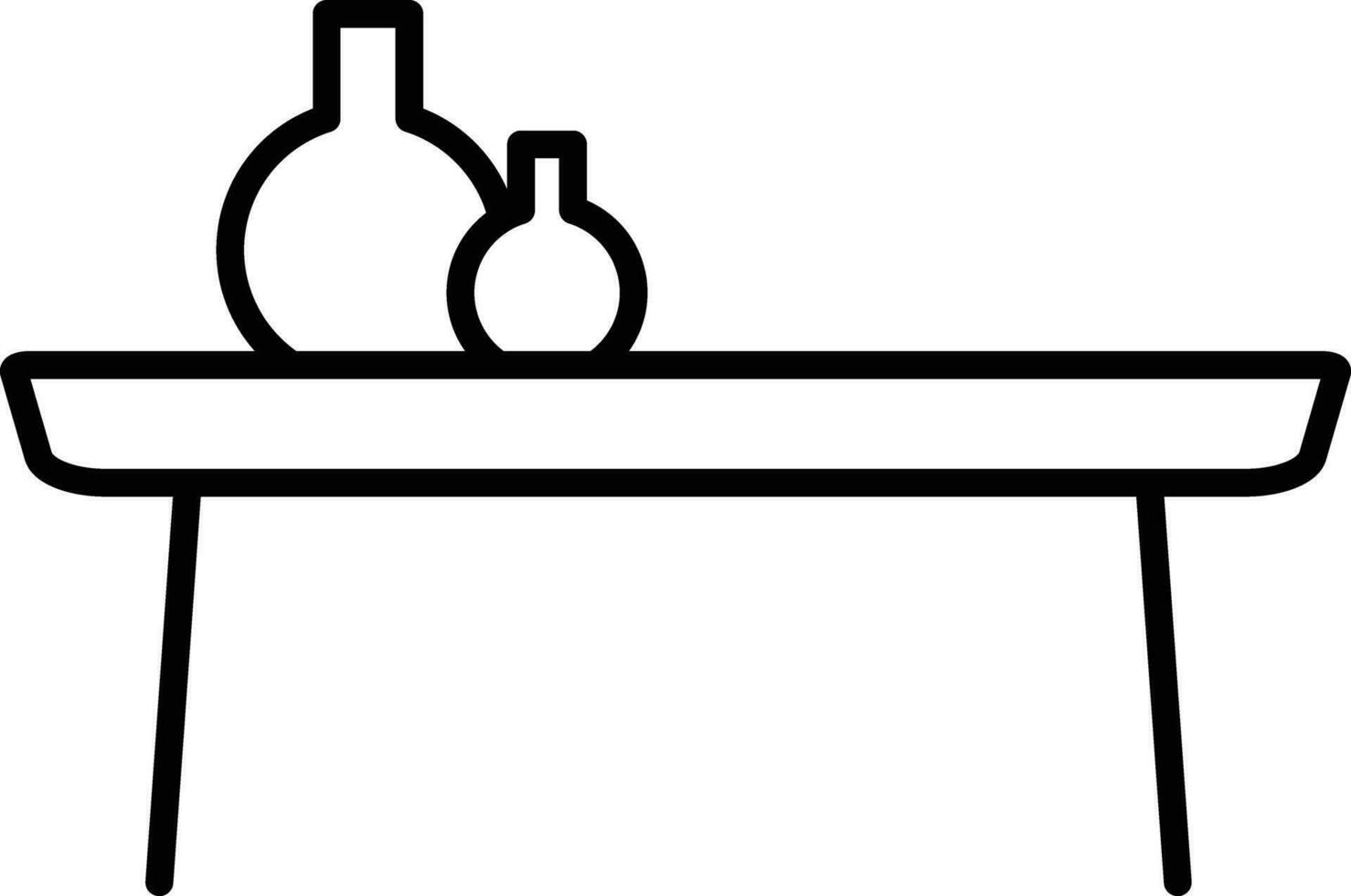 table contour vecteur illustration icône