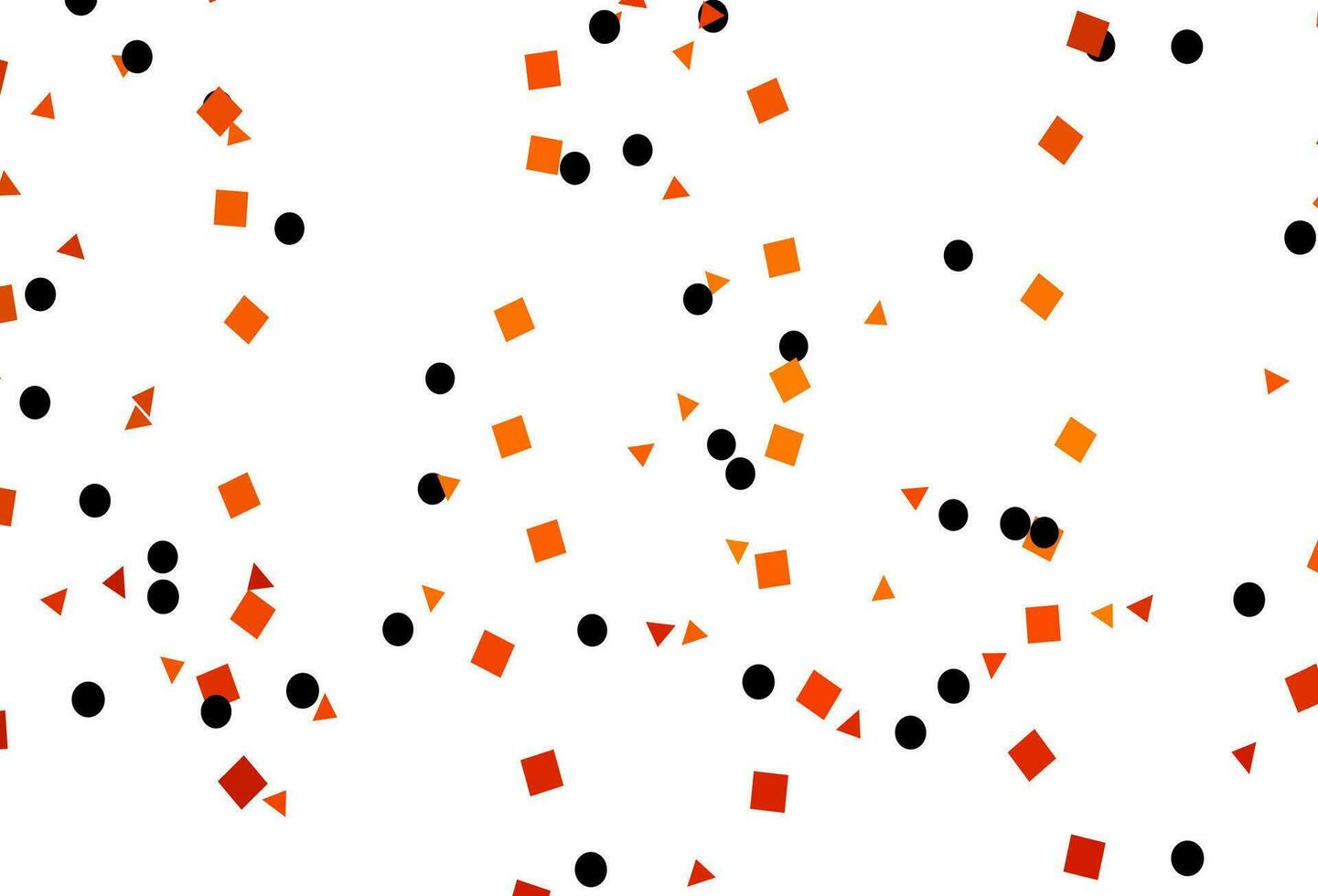 couverture vectorielle orange clair dans un style polygonal avec des cercles. vecteur