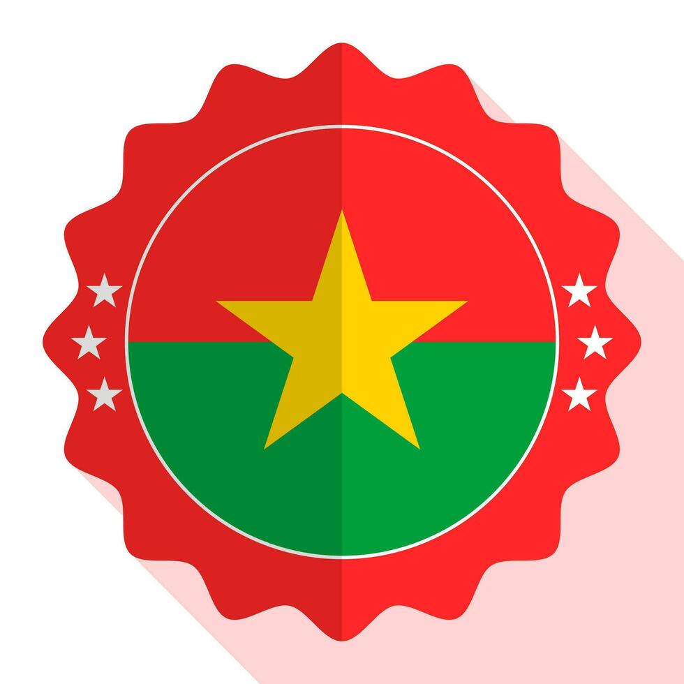 burkina faso qualité emblème, étiqueter, signe, bouton. vecteur illustration.