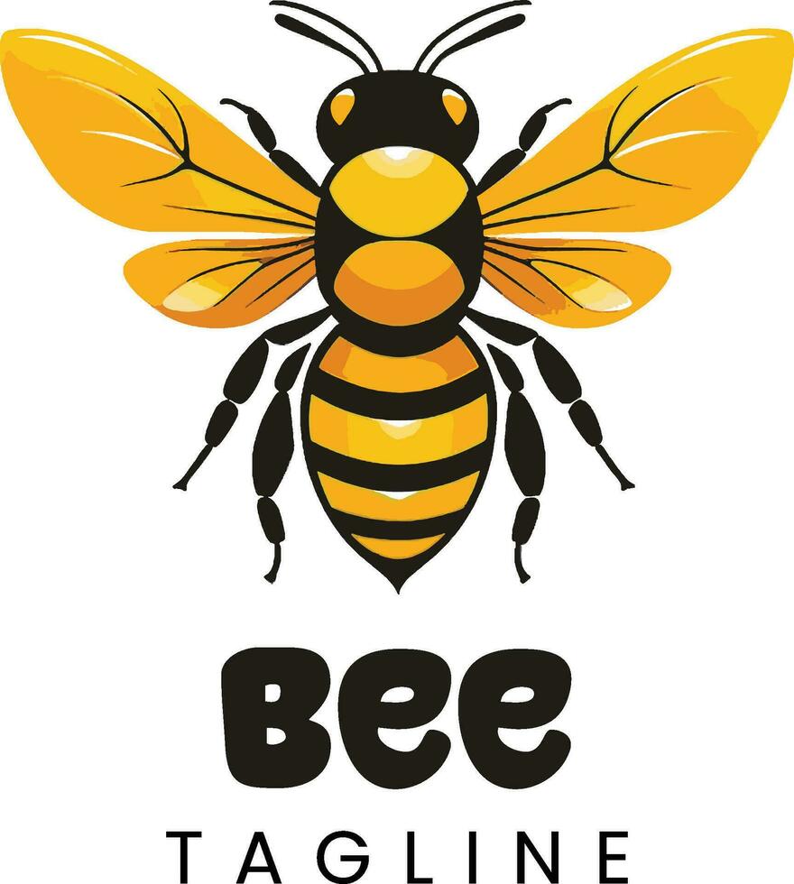 vecteur de logo d'abeille