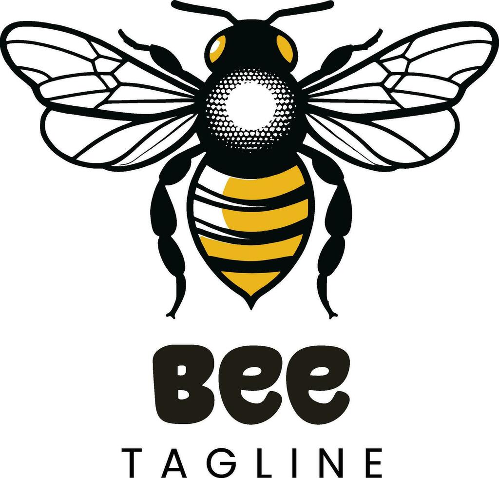 vecteur de logo d'abeille