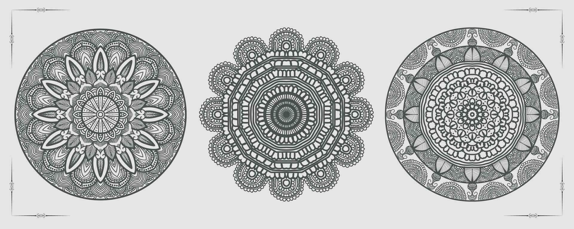 vecteur luxe mandala modèle Contexte et ornemental conception pour coloration page, salutation carte, invitation, tatouage, floral mandala.