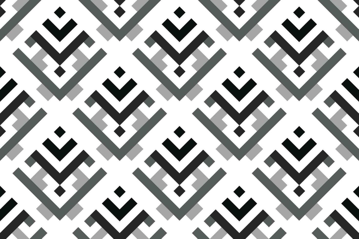 rétro noir et blanc géométrique sans couture modèle Contexte vecteur