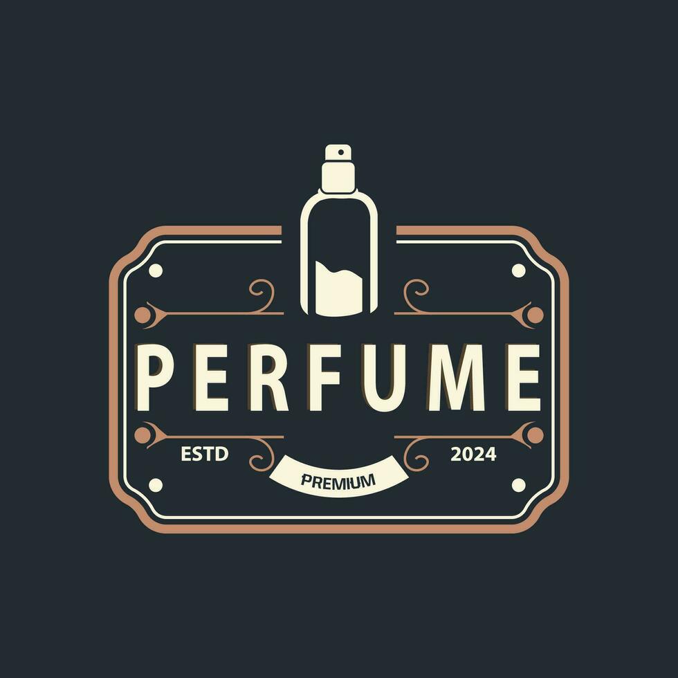 Facile minimaliste parfum logo beauté produit marque modèle parfum bouteille conception vecteur