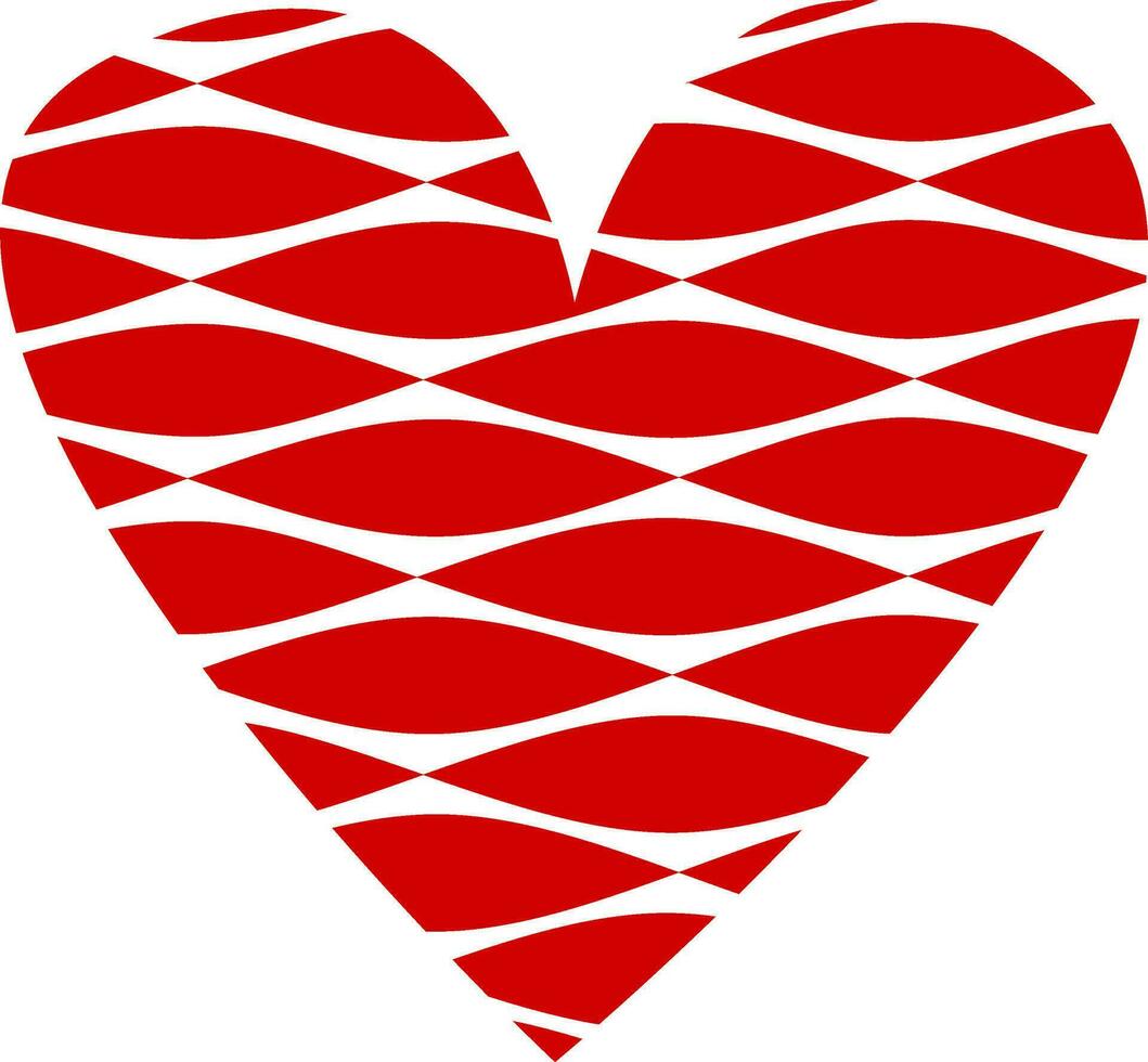 rouge cœur formes sur une blanc Contexte vecteur