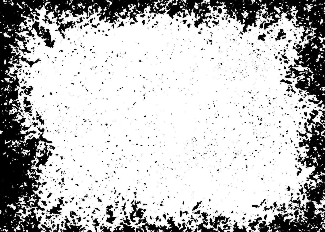 noir et blanc Cadre frontière, noir et blanc cadre, une noir et blanc Cadre avec une blanc grunge demi-teinte point ancien photo rectangle frontière, , une noir et blanc grunge Contexte avec une blanc place vecteur