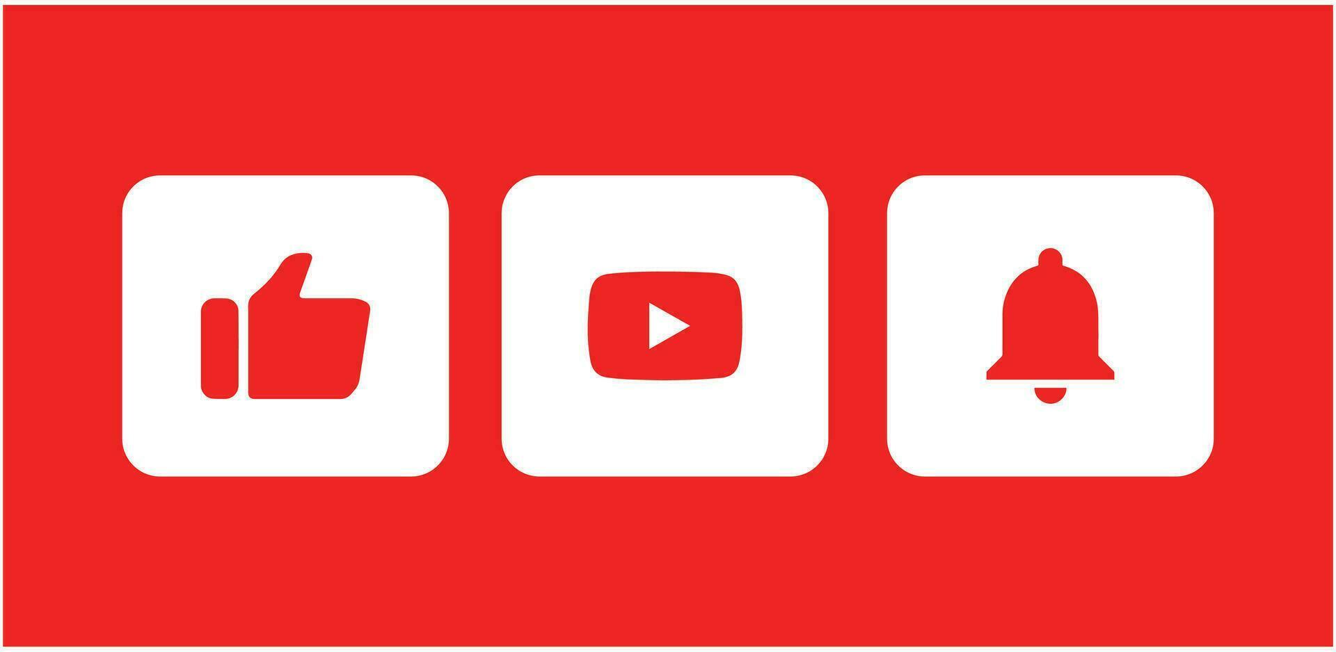 Youtube logo icône. ensemble Youtube icône. éditorial vecteur. vecteur