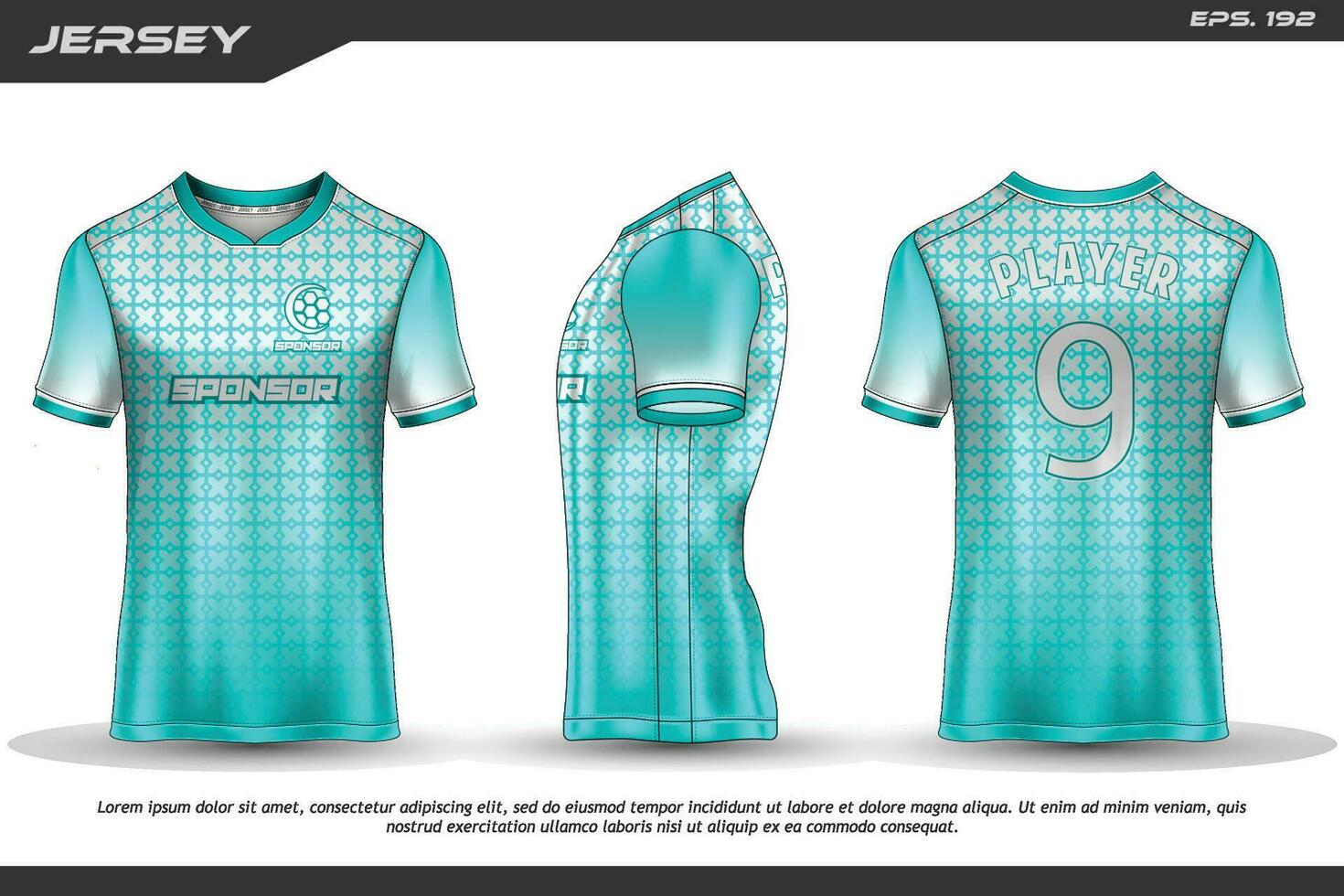 maillot design sublimation t shirt premium motif géométrique incroyable vecteur collection pour football football courses cyclisme jeux motocross sports