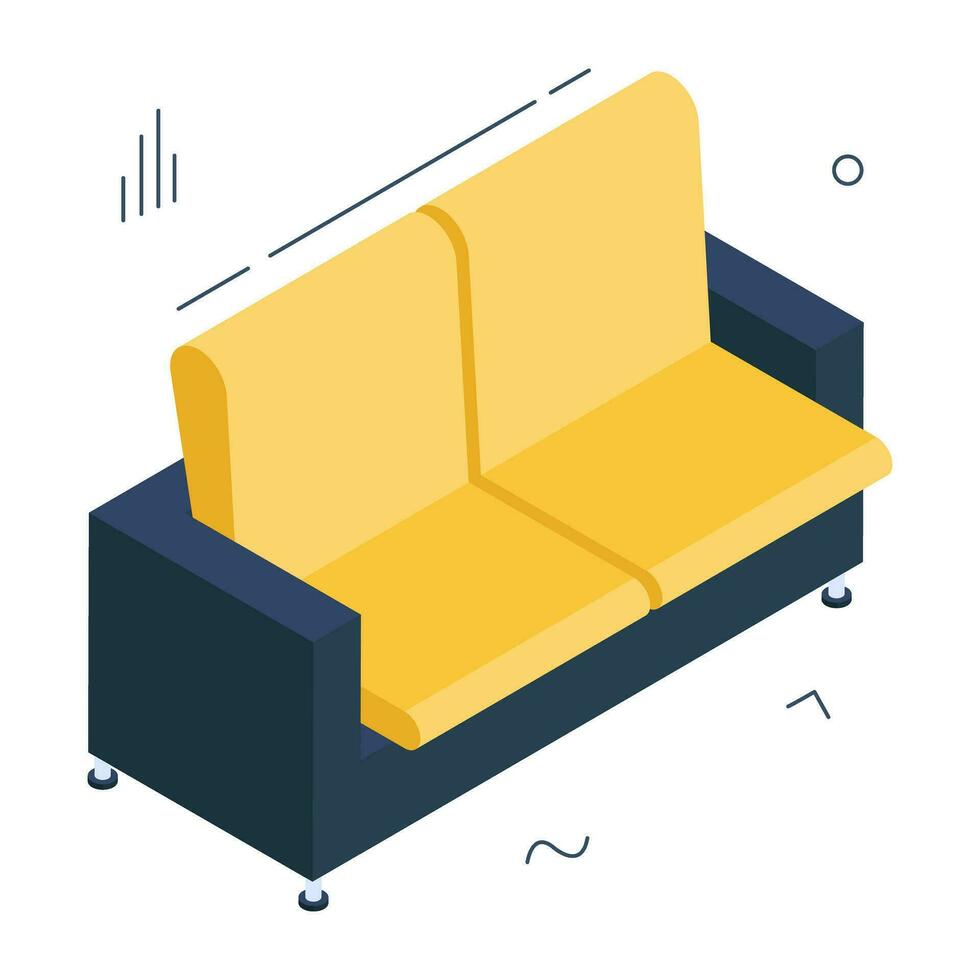 icône du design moderne du canapé vecteur