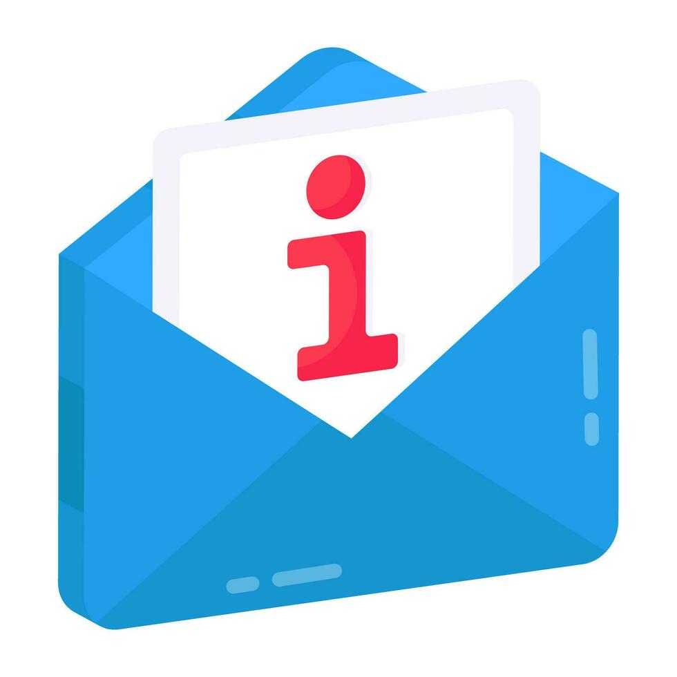 moderne conception icône de Info courrier vecteur