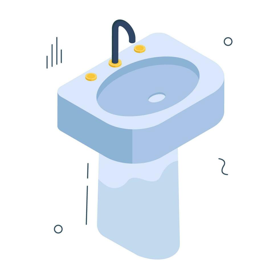 moderne conception icône de lavabo vecteur