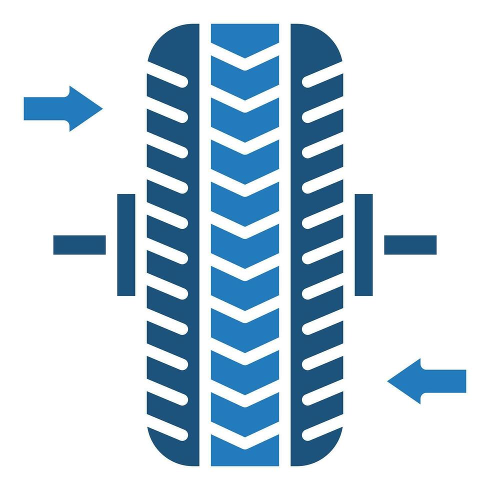 pneu équilibrage icône ligne vecteur illustration
